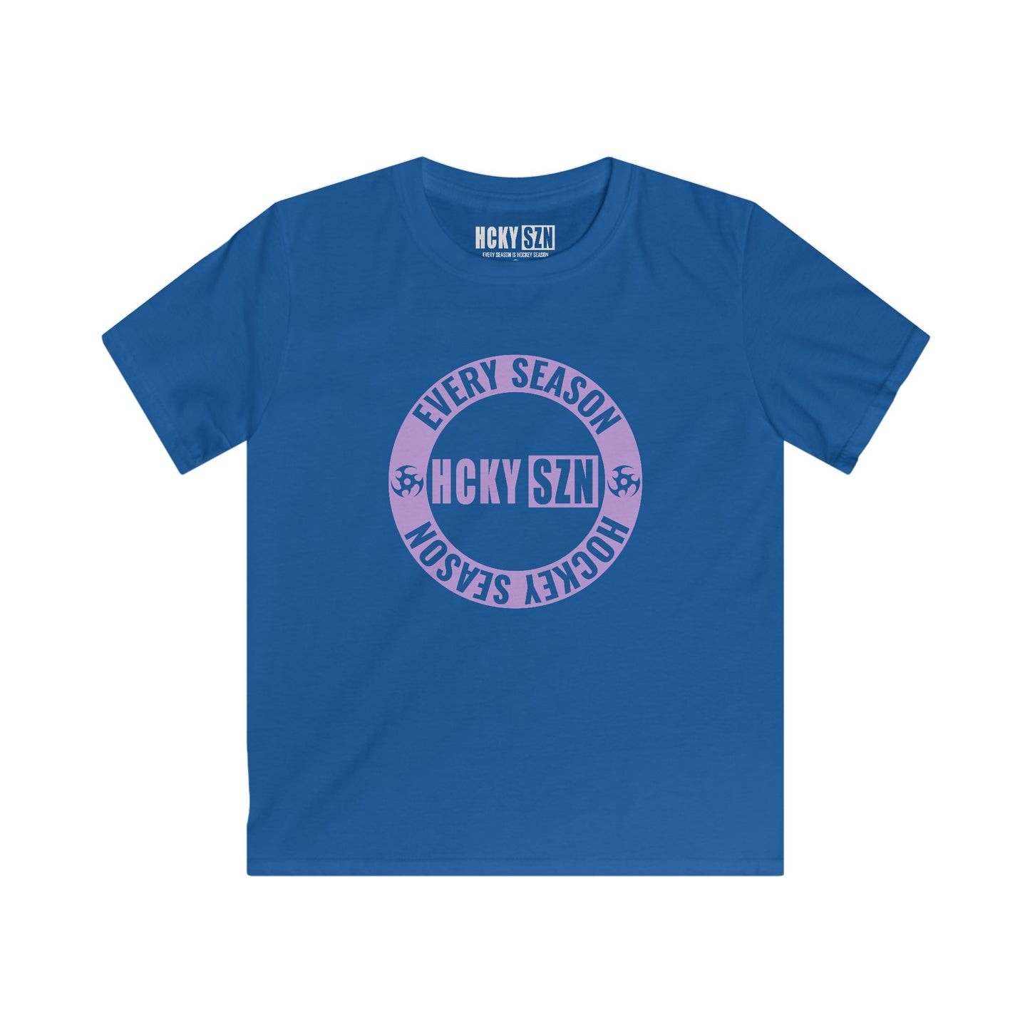 Youth Circle SZN Softstyle Tee (Lavender Logo) - Various Colors