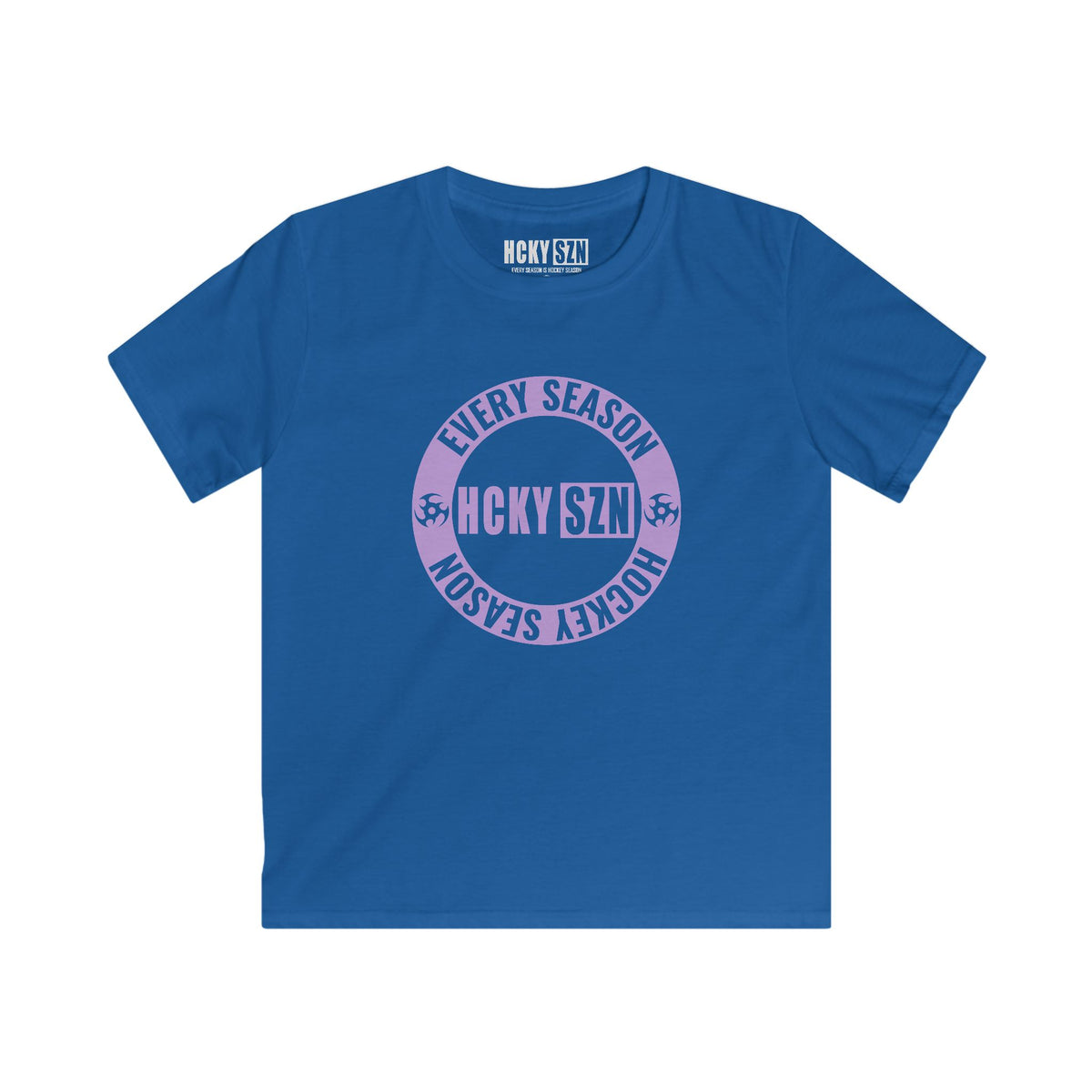 Youth Circle SZN Softstyle Tee (Lavender Logo) - Various Colors
