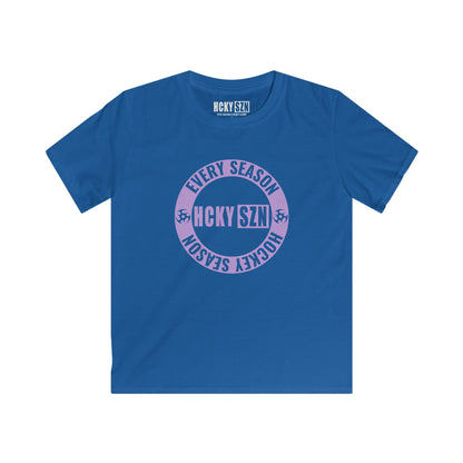 Youth Circle SZN Softstyle Tee (Lavender Logo) - Various Colors