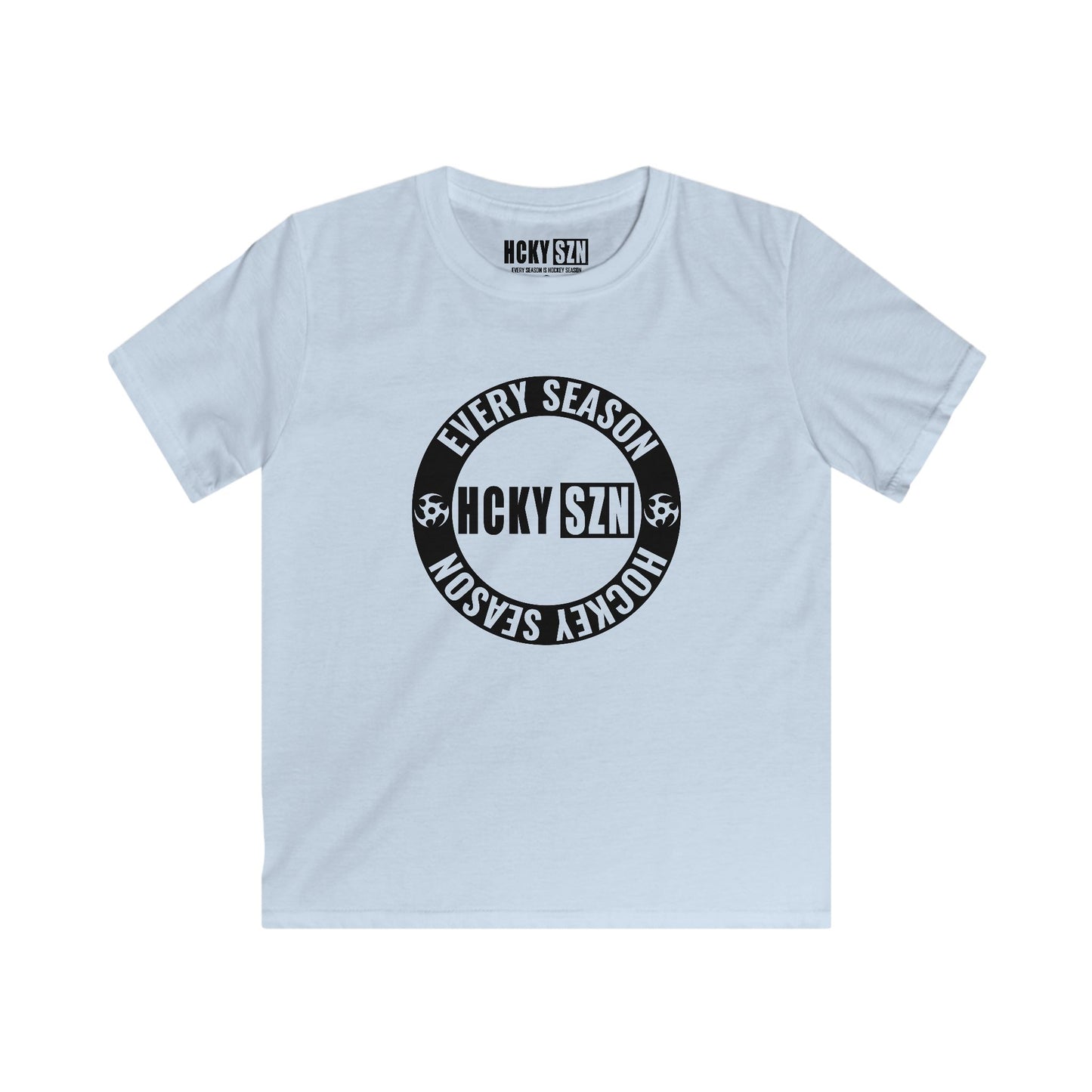 Youth Circle SZN Softstyle Tee (Black Logo) - Various Colors