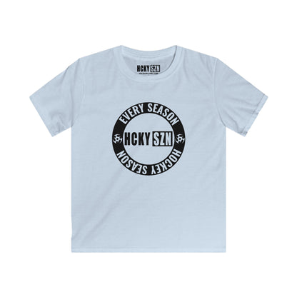 Youth Circle SZN Softstyle Tee (Black Logo) - Various Colors