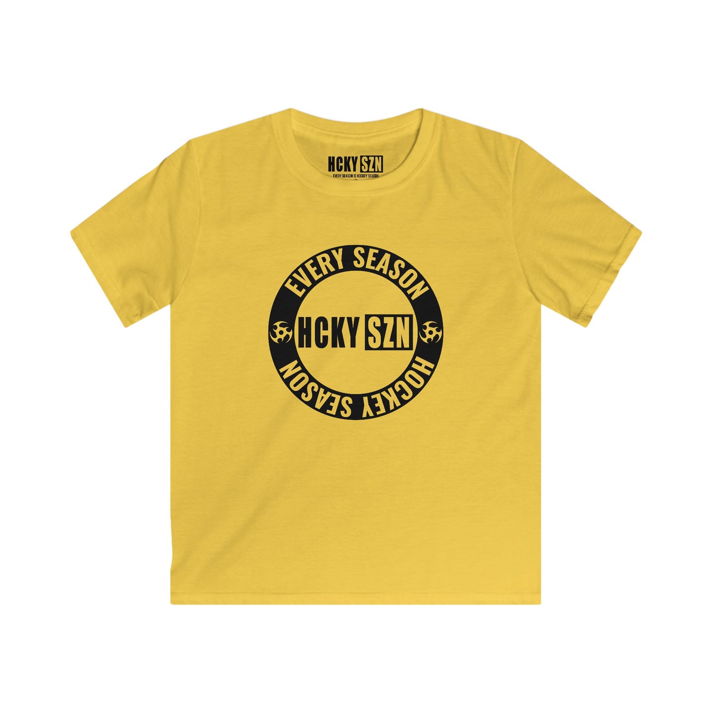 Youth Circle SZN Softstyle Tee (Black Logo) - Various Colors