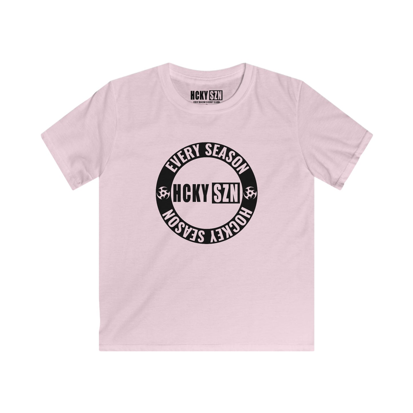 Youth Circle SZN Softstyle Tee (Black Logo) - Various Colors