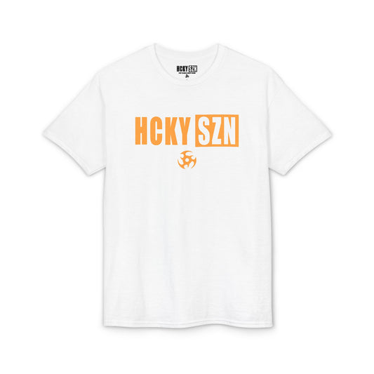 HCKY SZN Simple Star DryBlend Tee Shirt (Mango Logo) - Various Colors