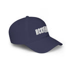 HCKY SZN Low Profile Embroidered Baseball Cap - Navy (White Logo)