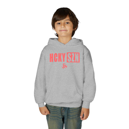 Youth HCKY SZN (Peach Logo) Hooded Sweatshirt - Various Colors