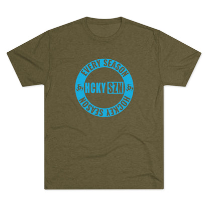 HCKY SZN Circle Logo TriBlend Tee Shirt (Sky Blue) - Various Colors