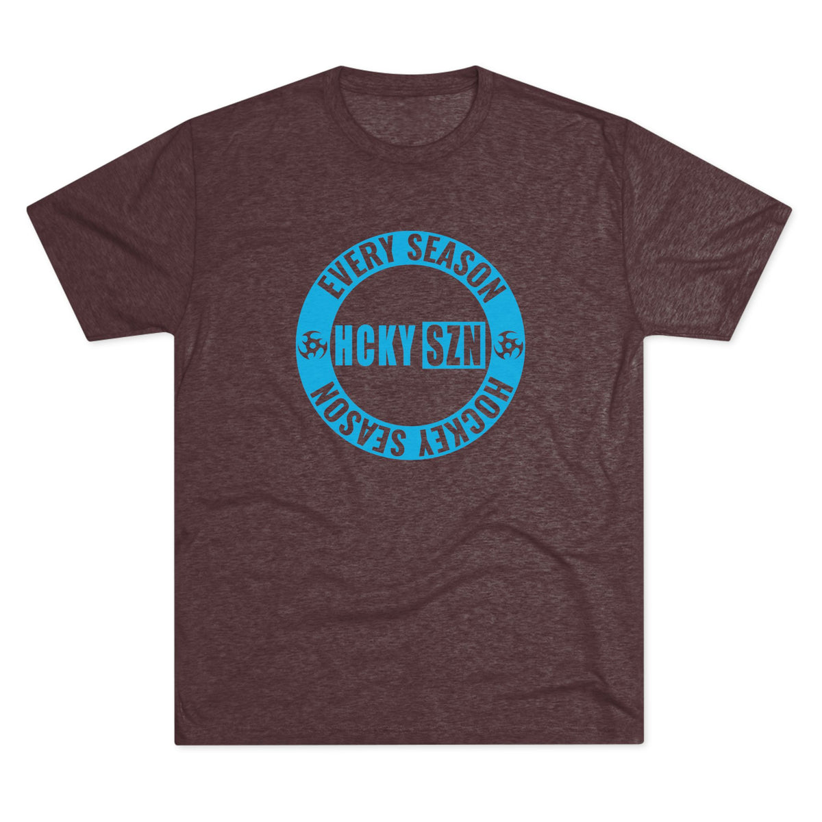 HCKY SZN Circle Logo TriBlend Tee Shirt (Sky Blue) - Various Colors