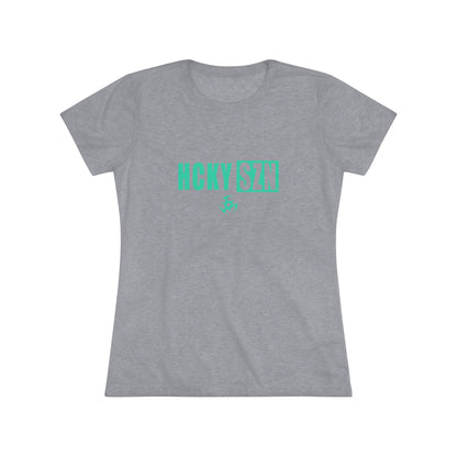 Women’s Hockey Vibe Triblend Tee (Seafoam Logo)