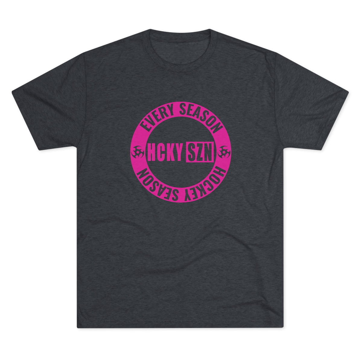 HCKY SZN Circle Logo TriBlend Tee Shirt (Hot Pink) - Various Colors