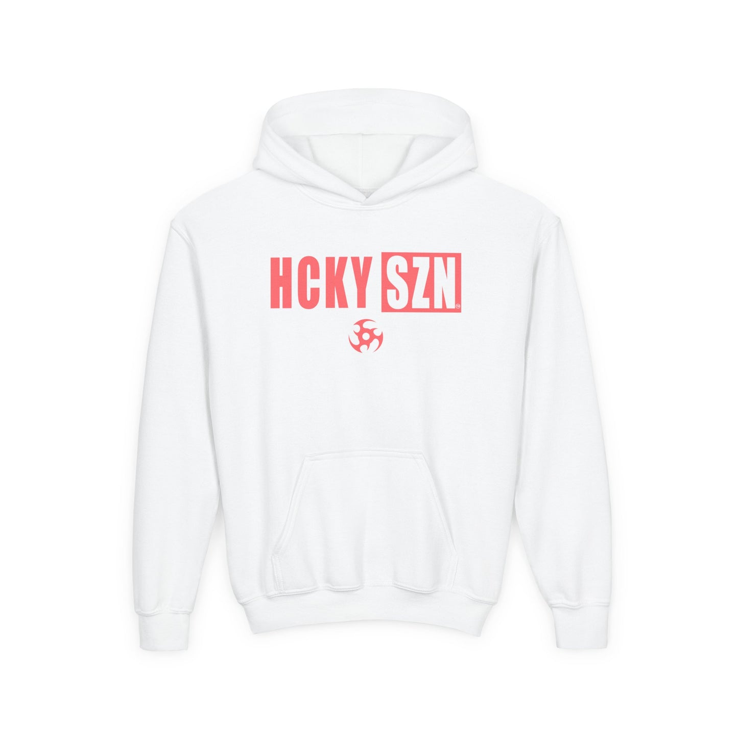 Youth HCKY SZN (Peach Logo) Hooded Sweatshirt - Various Colors