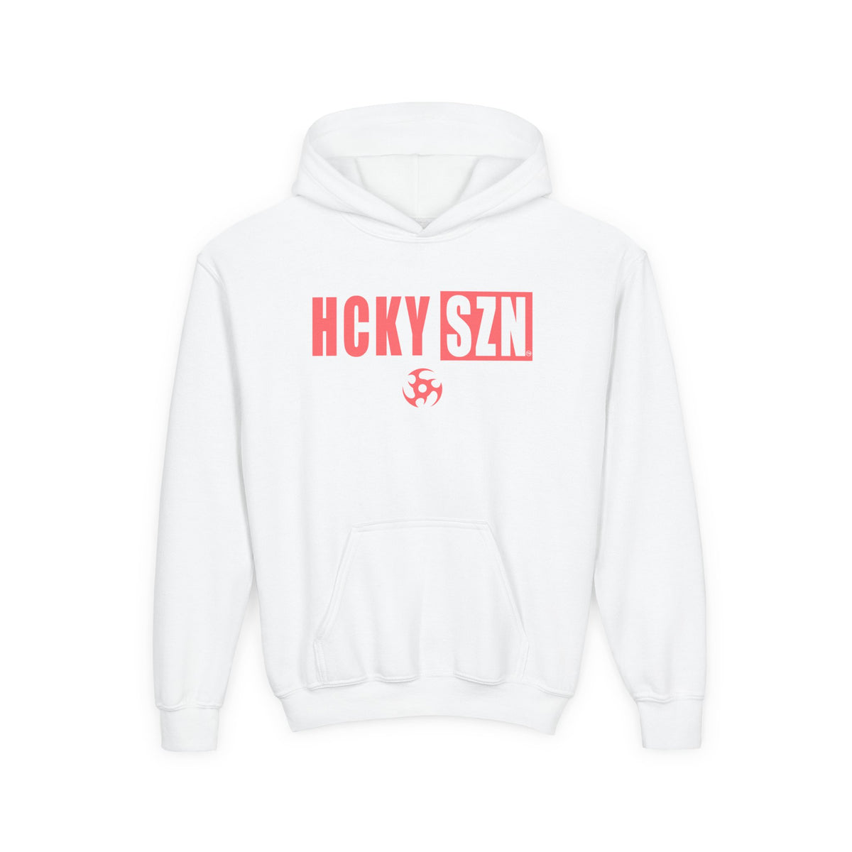 Youth HCKY SZN (Peach Logo) Hooded Sweatshirt - Various Colors