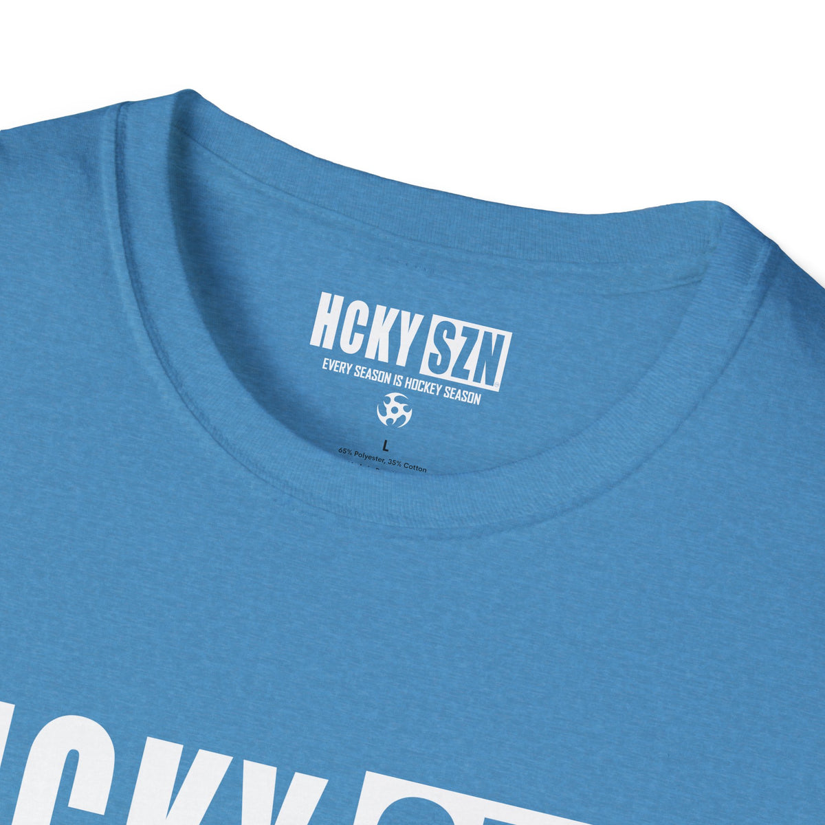 HCKY SZN Softstyle Tee Shirt (Heather Sapphire)