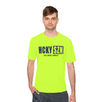 HCKYSZN (Deke Dangle) Adult Performance Tee - Neon Yellow/Navy/Black