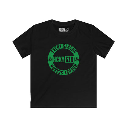 Youth Circle SZN Softstyle Tee (Green Logo) - Various Colors