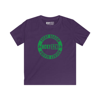 Youth Circle SZN Softstyle Tee (Green Logo) - Various Colors