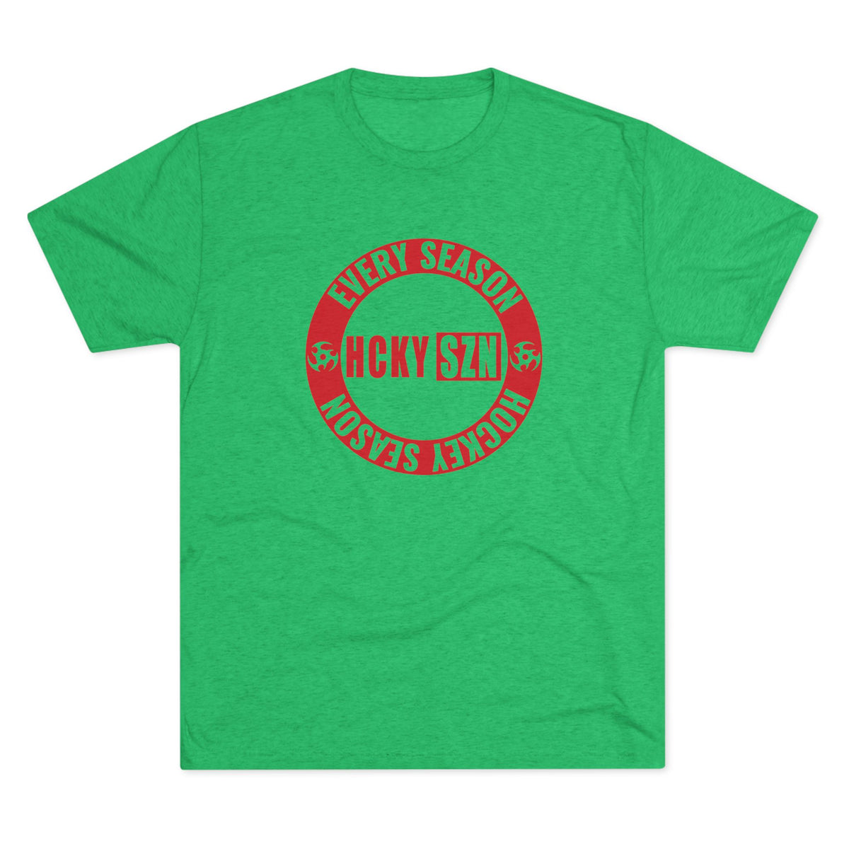 HCKY SZN Circle Logo TriBlend Tee Shirt (Red) - Various Colors