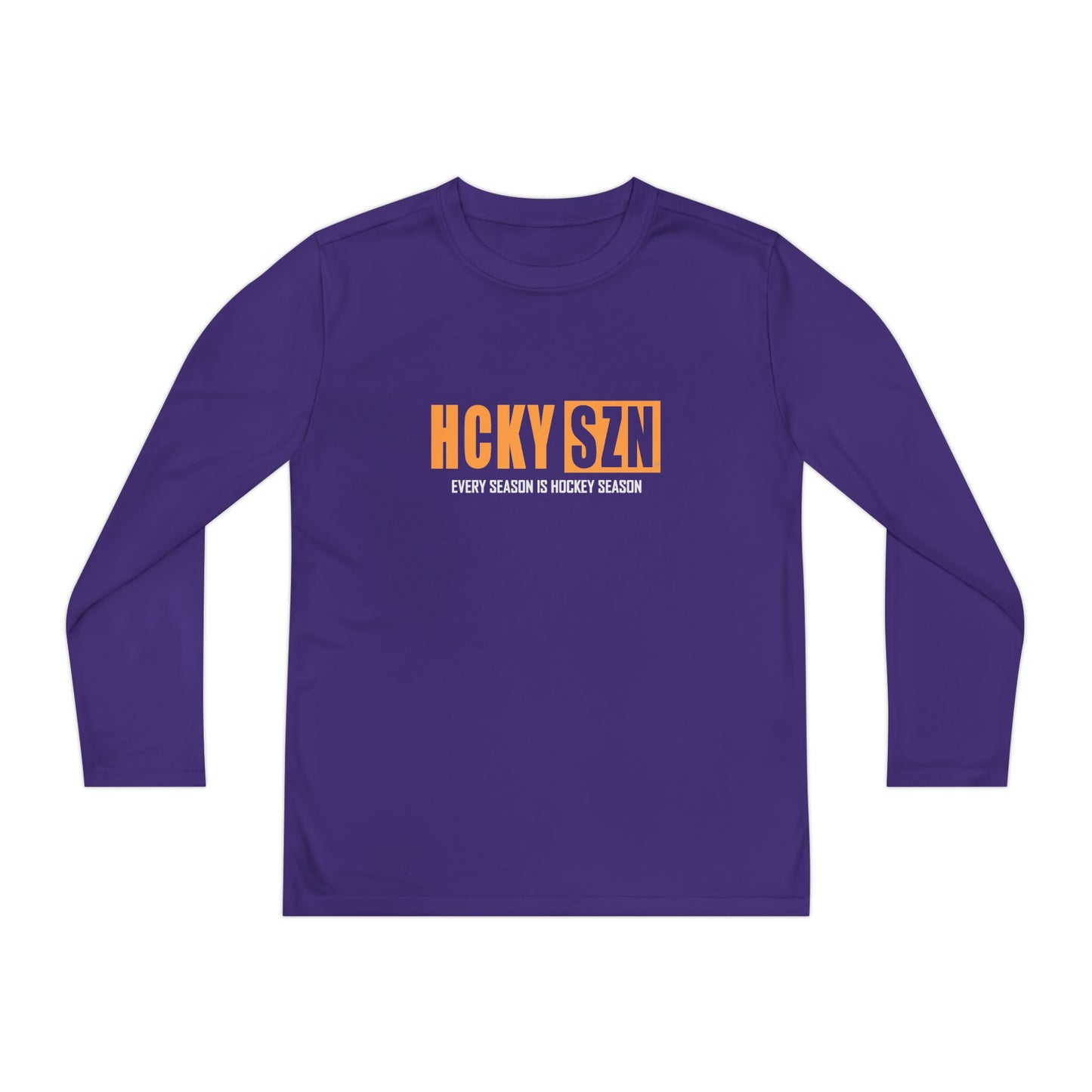 Every Season is HCKY SZN Youth Competitor Long Sleeve Tee (Mango Logo) - Various Colors