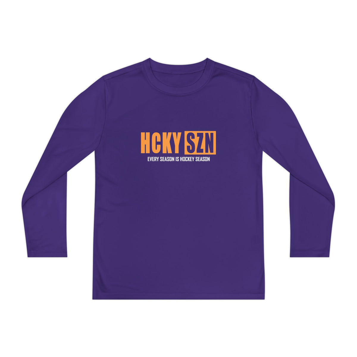 Every Season is HCKY SZN Youth Competitor Long Sleeve Tee (Mango Logo) - Various Colors