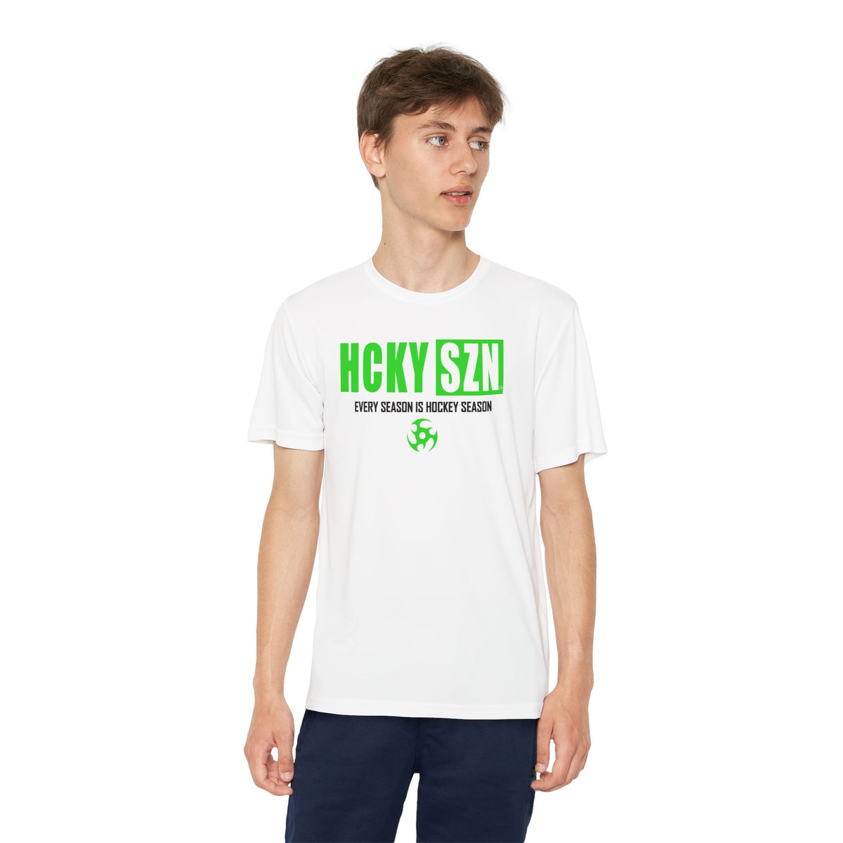 Every Season is HCKY SZN Youth Competitor Tee (Lime Logo) - Various Colors