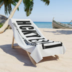 Every Season is HCKY SZN Beach Towel (White/Black)