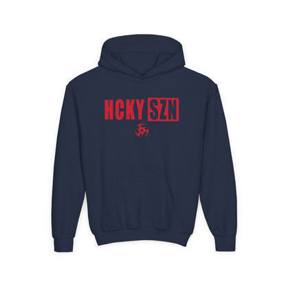Youth HCKY SZN (Red Logo) Hooded Sweatshirt - Various Colors