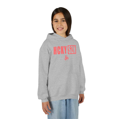 Youth HCKY SZN (Peach Logo) Hooded Sweatshirt - Various Colors