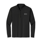 HCKY SZN Embroidered Quarter-Zip Pullover (Black/White)