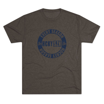 HCKY SZN Circle Logo TriBlend Tee Shirt (Navy) - Various Colors