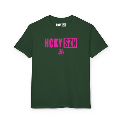 Youth HCKY SZN DryBlend Tee Shirt (Pink Logo) - Various Colors