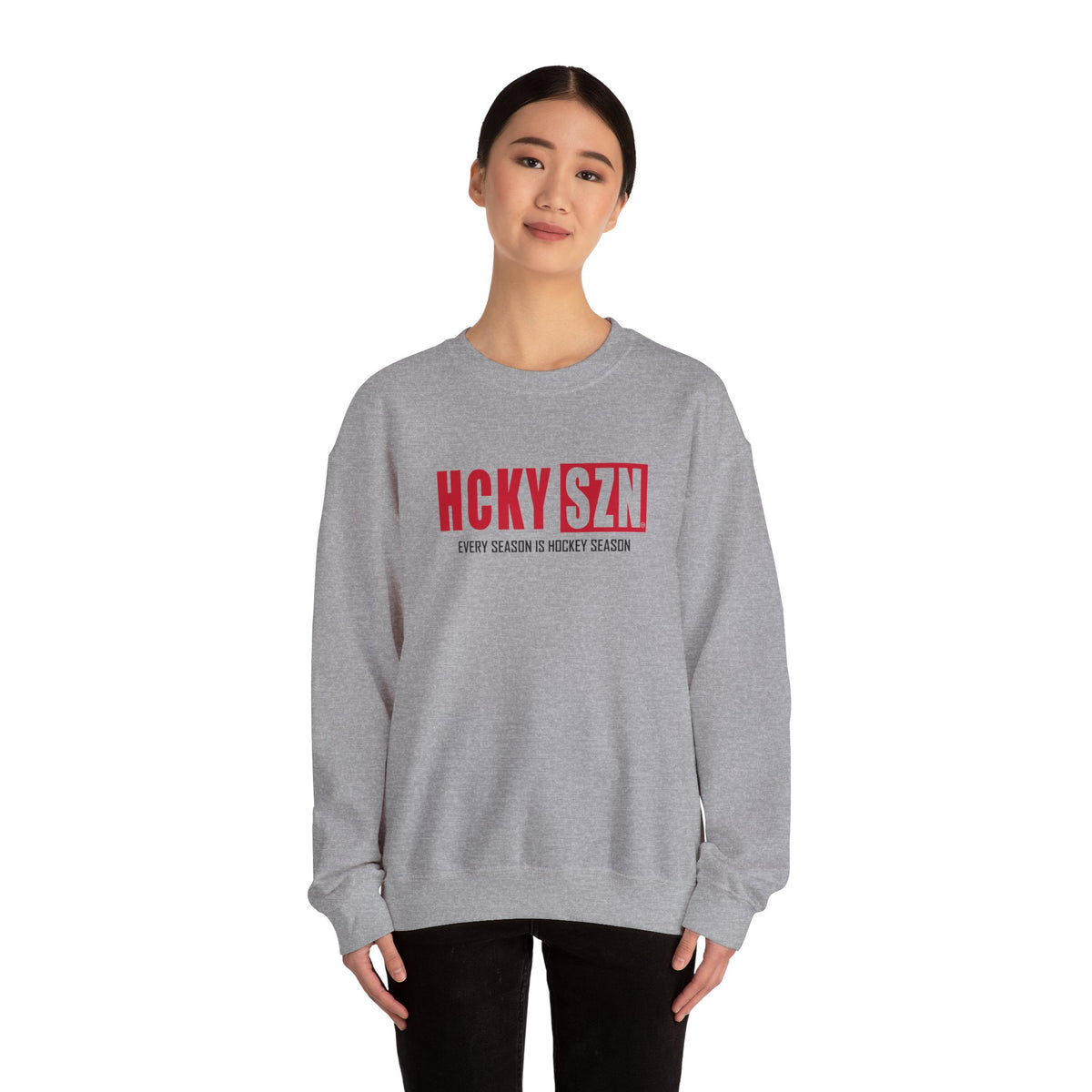 HCKY SZN Crewneck Sweatshirt (Red Logo) - Various Colors