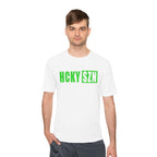 HCKYSZN (Flagship Logo) Adult Performance Tee - White/Lime