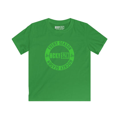 Youth Circle SZN Softstyle Tee (Lime Logo) - Various Colors