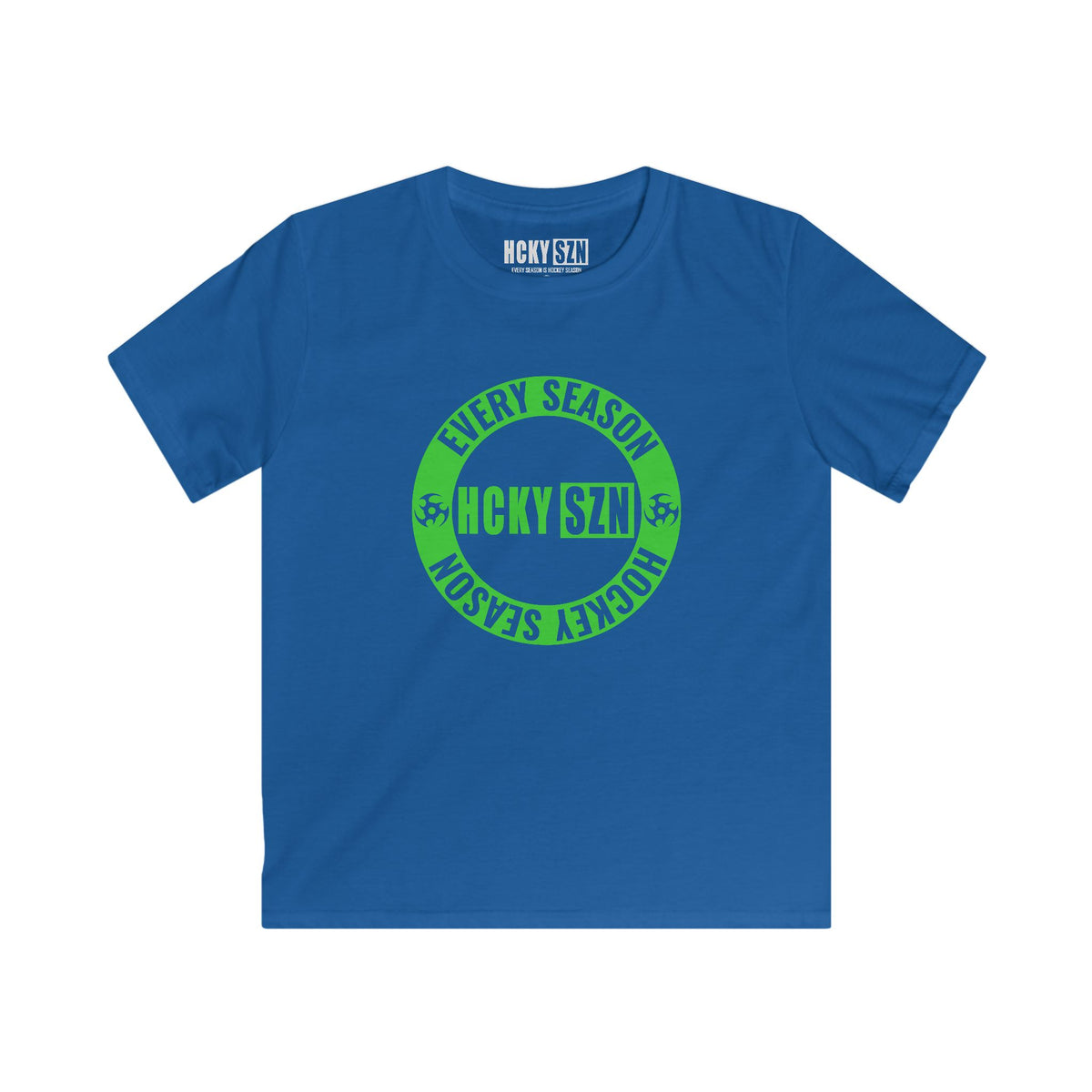 Youth Circle SZN Softstyle Tee (Lime Logo) - Various Colors