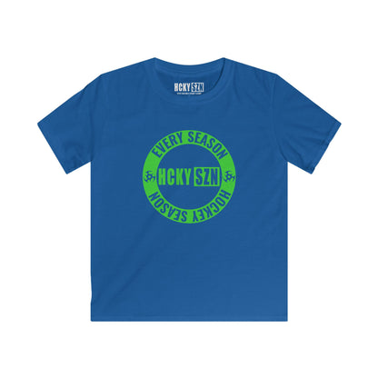 Youth Circle SZN Softstyle Tee (Lime Logo) - Various Colors