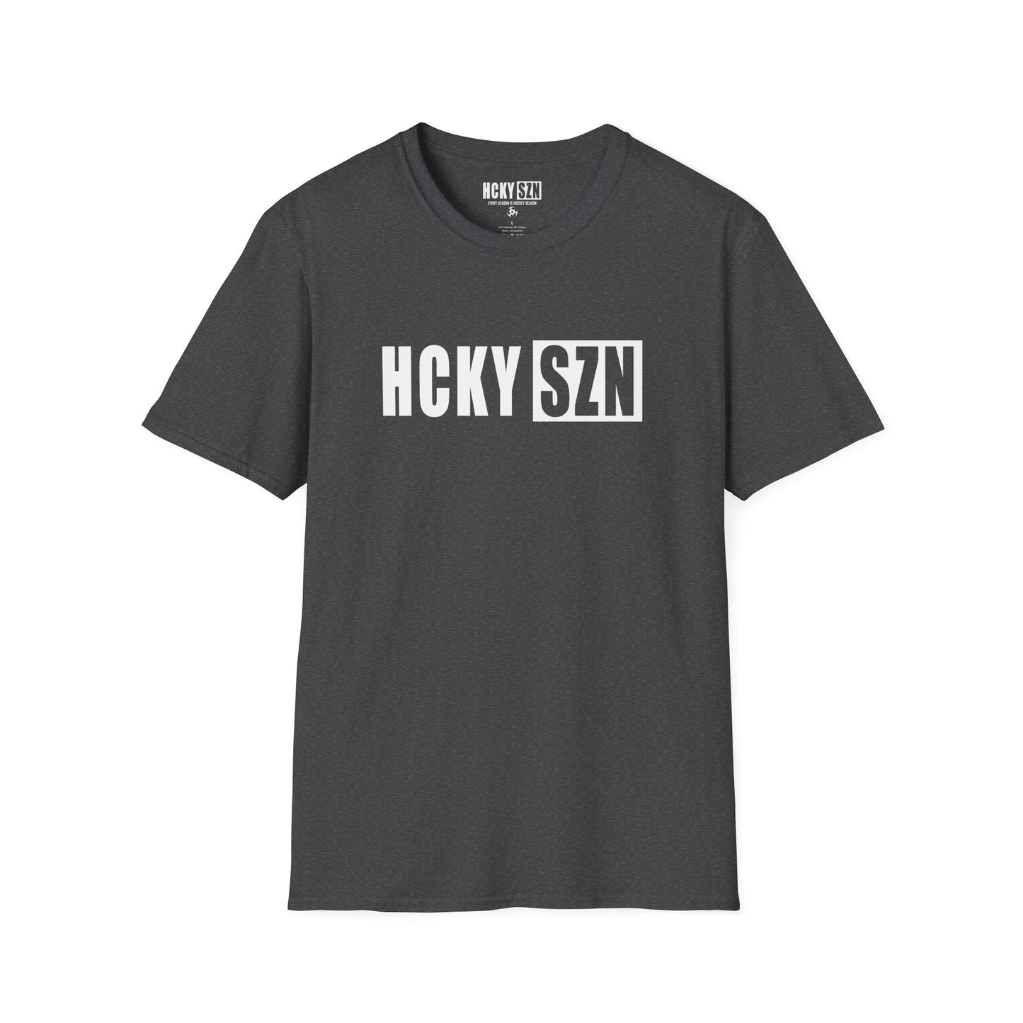 HCKY SZN Softstyle Tee Shirt (Dark Heather)