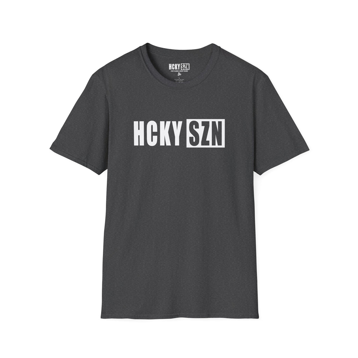 HCKY SZN Softstyle Tee Shirt (Dark Heather)