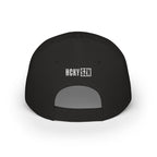 HCKY SZN Low Profile Embroidered Baseball Cap - Black (White Logo)
