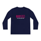Every Season is HCKY SZN Youth Competitor Long Sleeve Tee (Raspberry Logo) - Various Colors