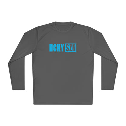 HCKY SZN Performance Long Sleeve Tee (Sky Blue Logo) - Various Colors