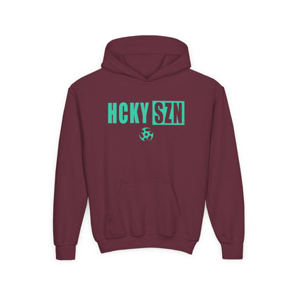 Youth HCKY SZN (Seafoam Logo) Hooded Sweatshirt - Various Colors