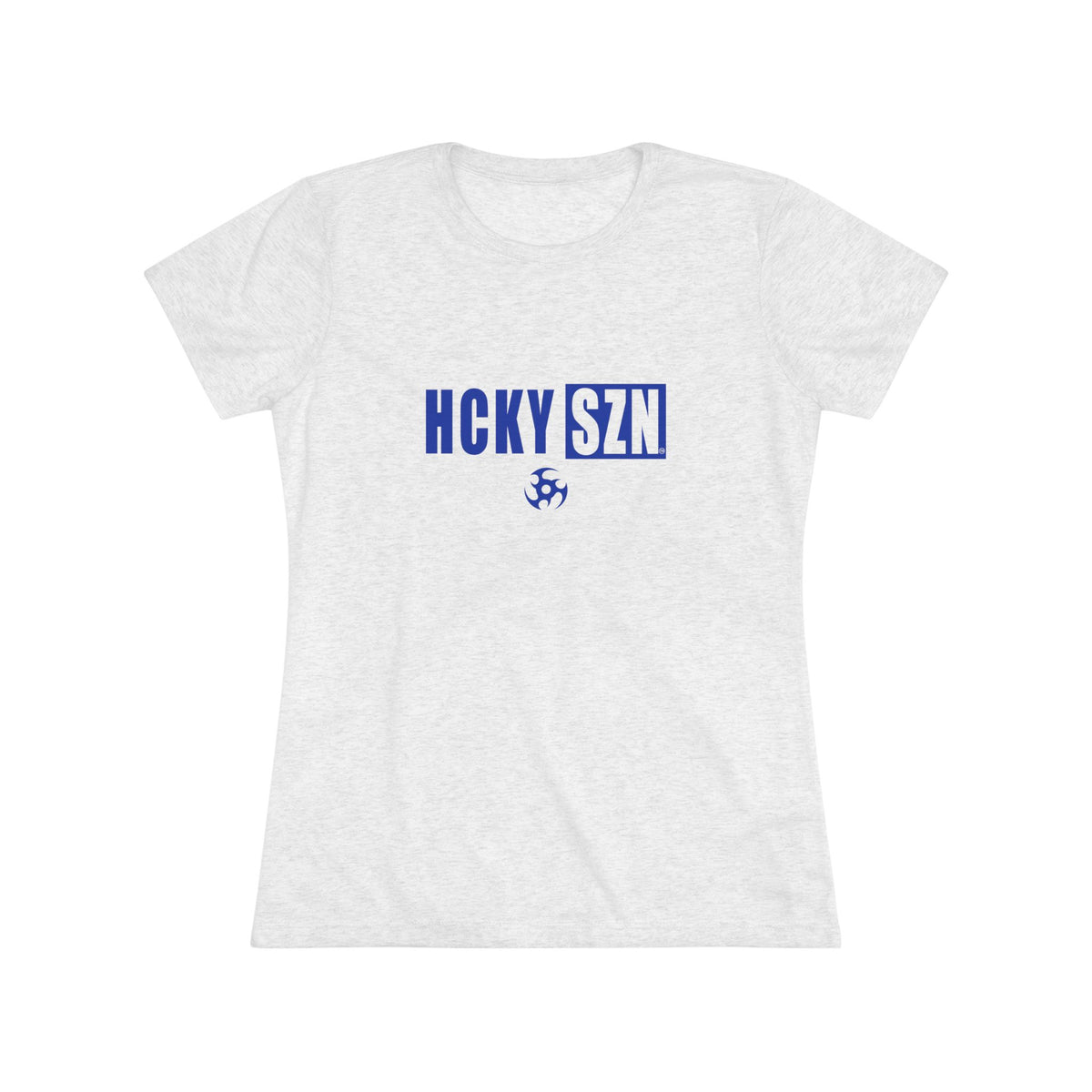 Women’s Hockey Vibe Triblend Tee (Royal Blue Logo)