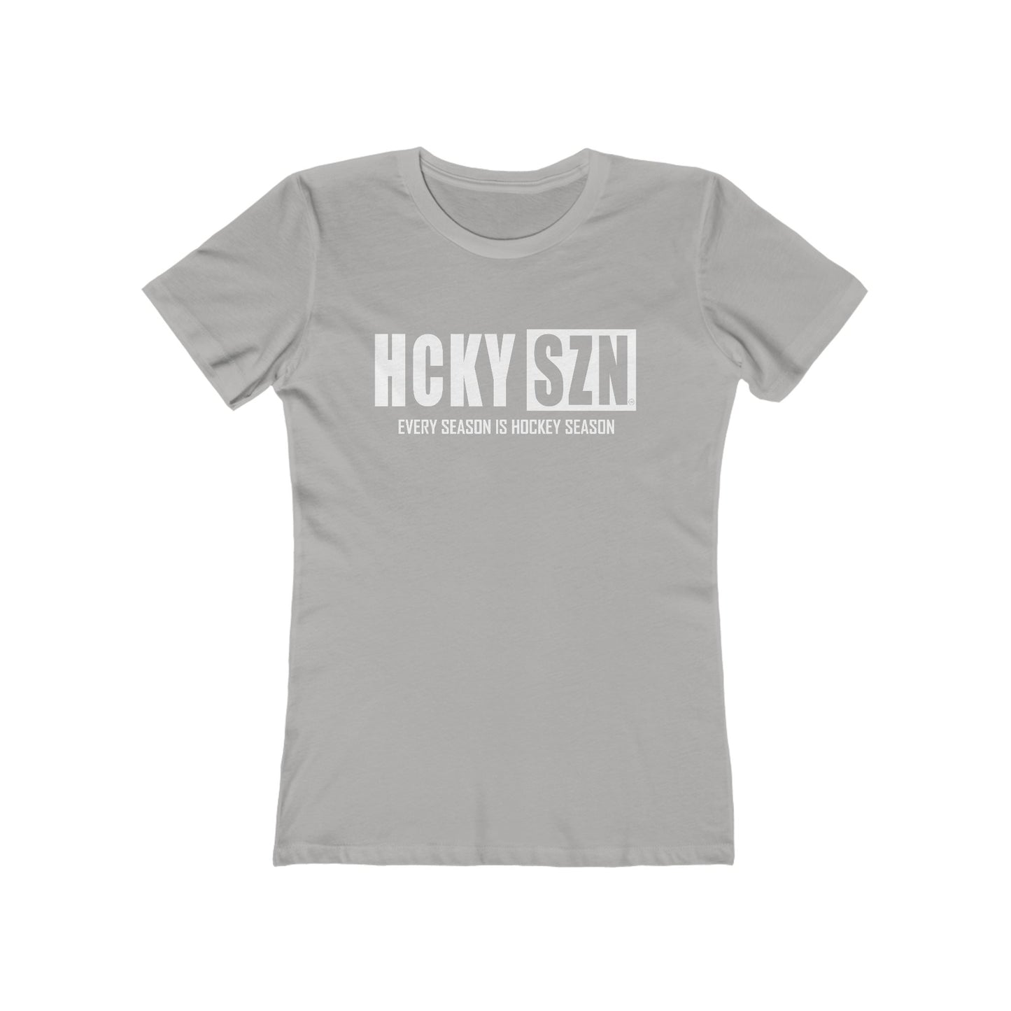 Every Season Is Hockey Season Women's Boyfriend Tee (White Logo) - Various Colors