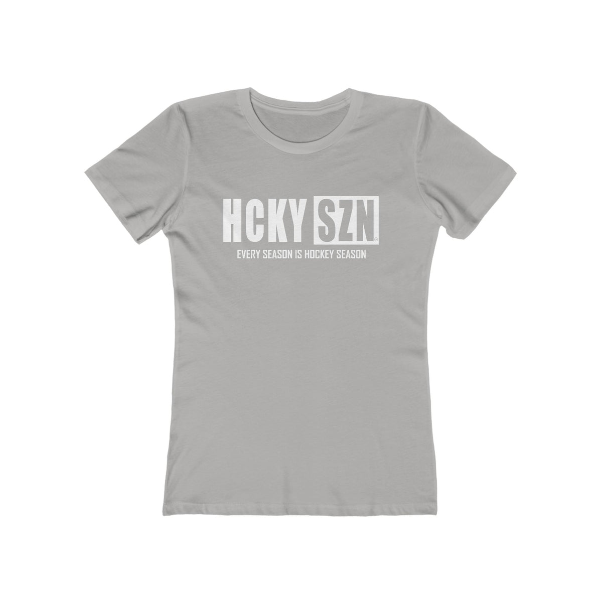 Every Season Is Hockey Season Women's Boyfriend Tee (White Logo) - Various Colors