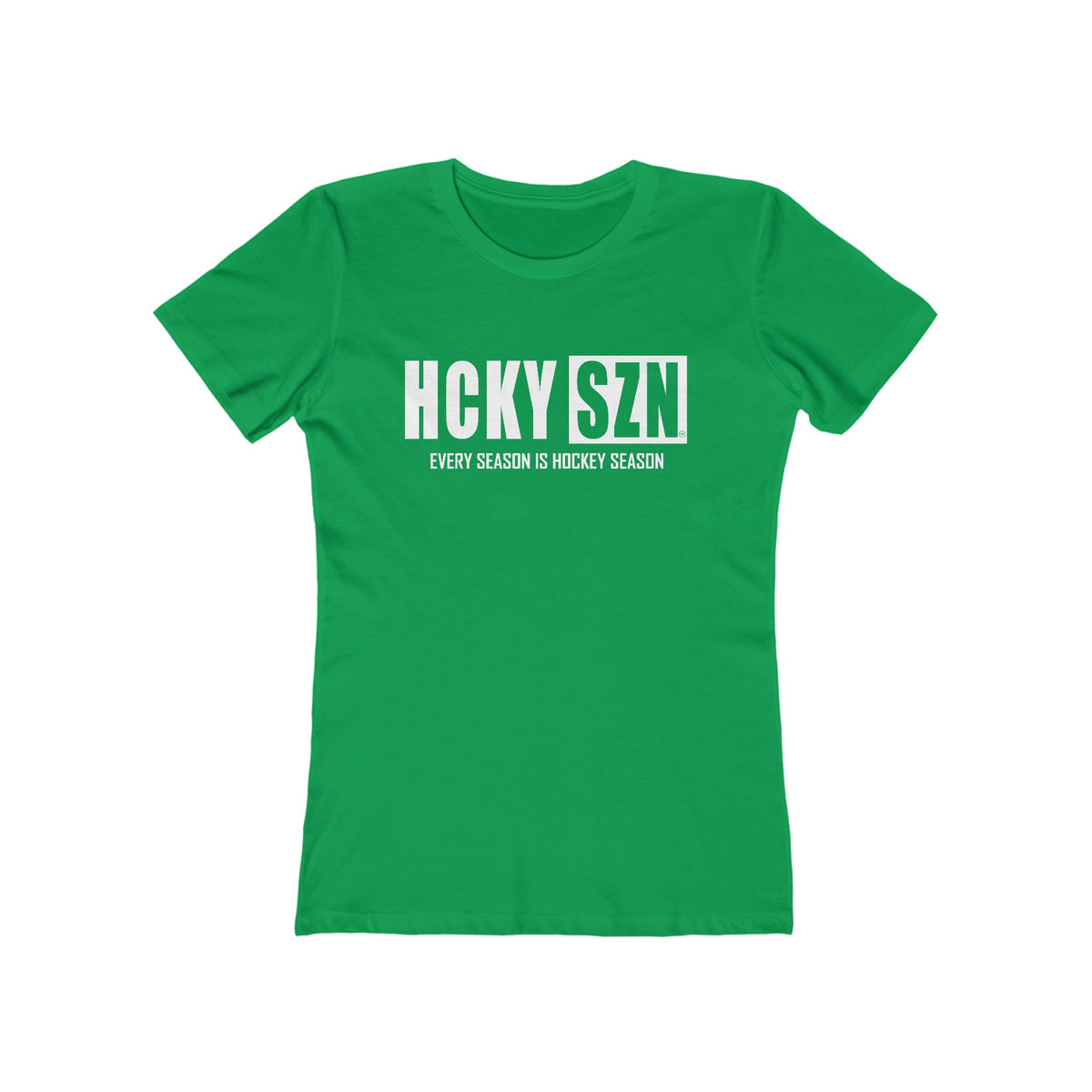 Every Season Is Hockey Season Women's Boyfriend Tee (White Logo) - Various Colors