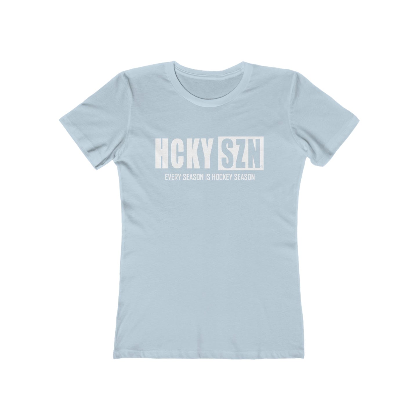 Every Season Is Hockey Season Women's Boyfriend Tee (White Logo) - Various Colors