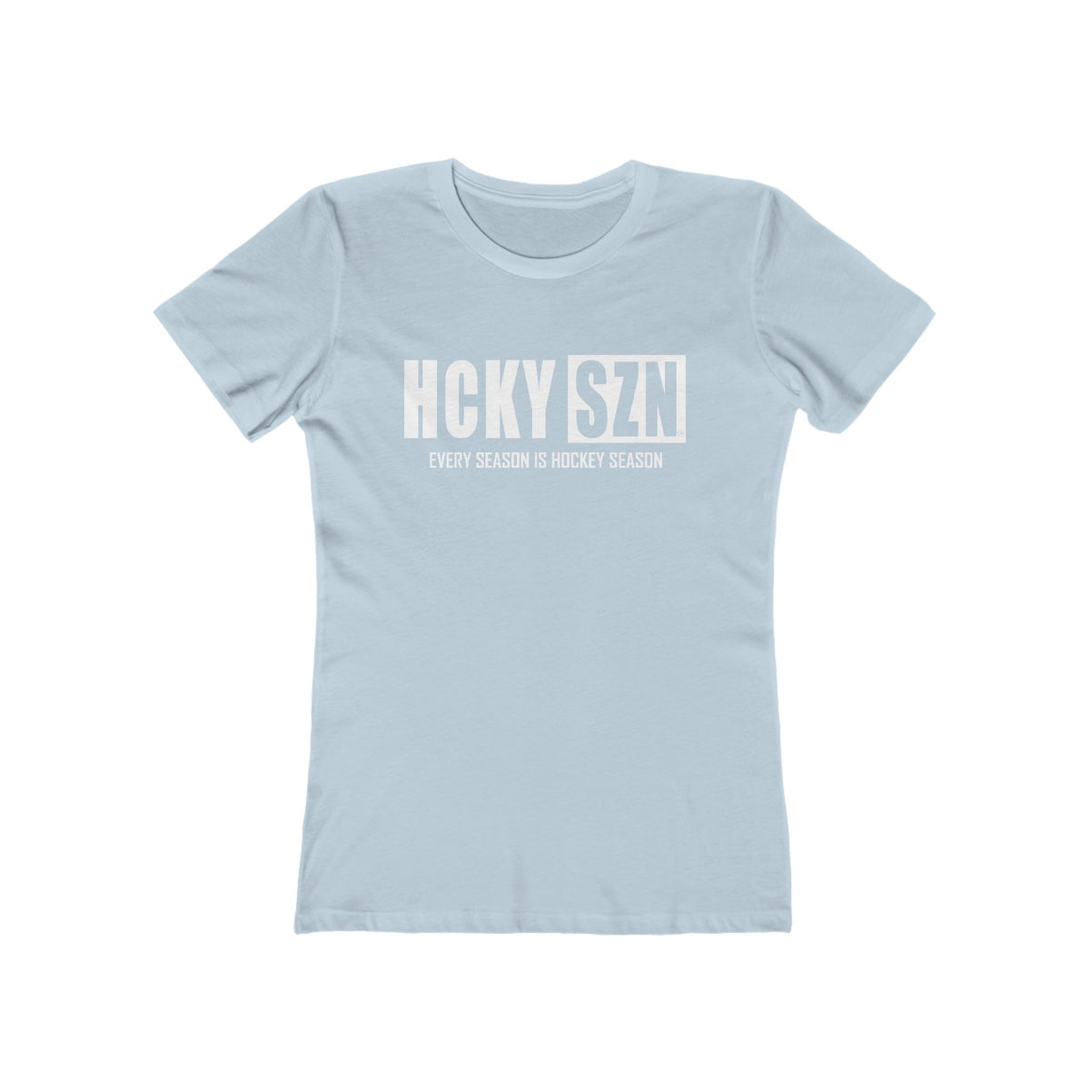 Every Season Is Hockey Season Women's Boyfriend Tee (White Logo) - Various Colors