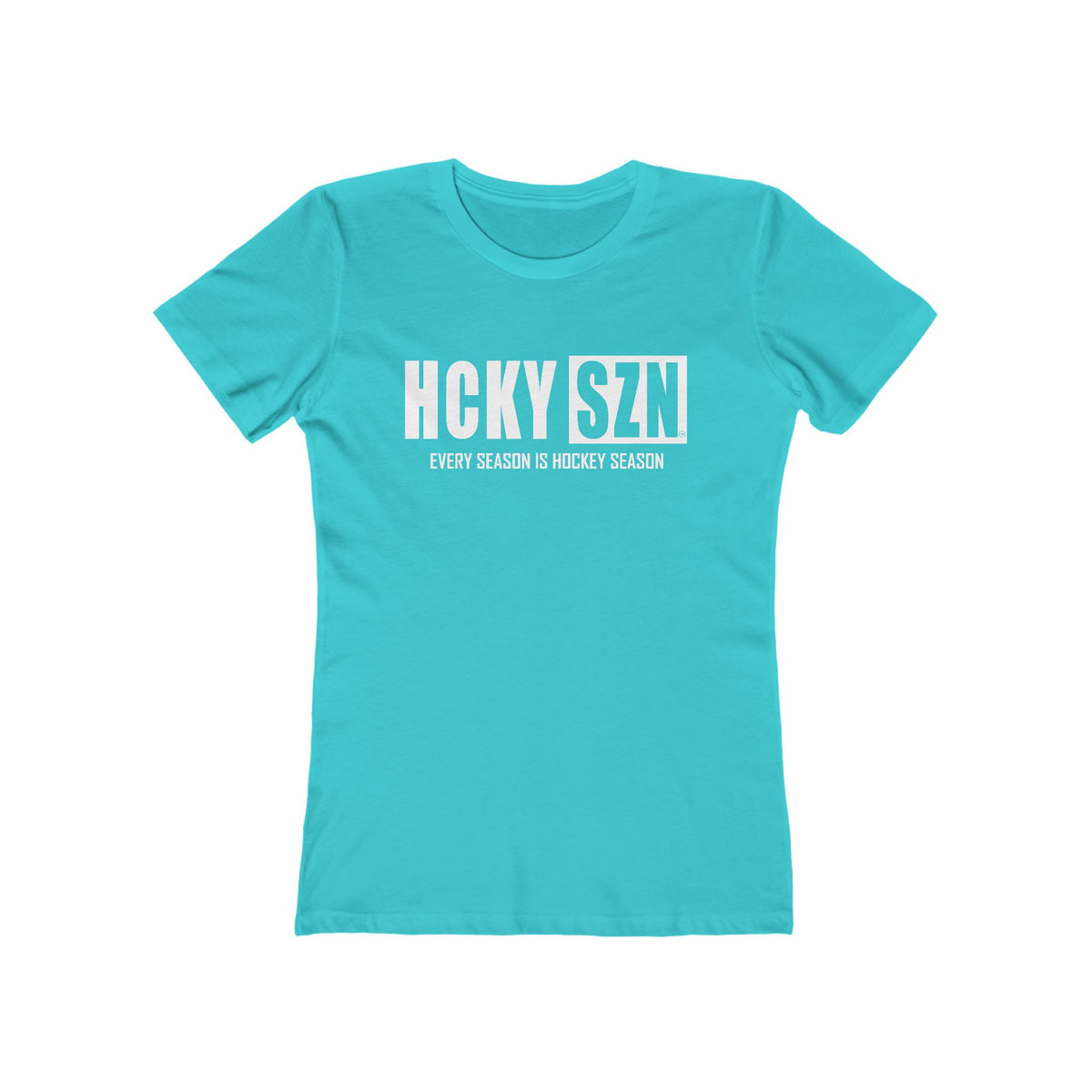 Every Season Is Hockey Season Women's Boyfriend Tee (White Logo) - Various Colors