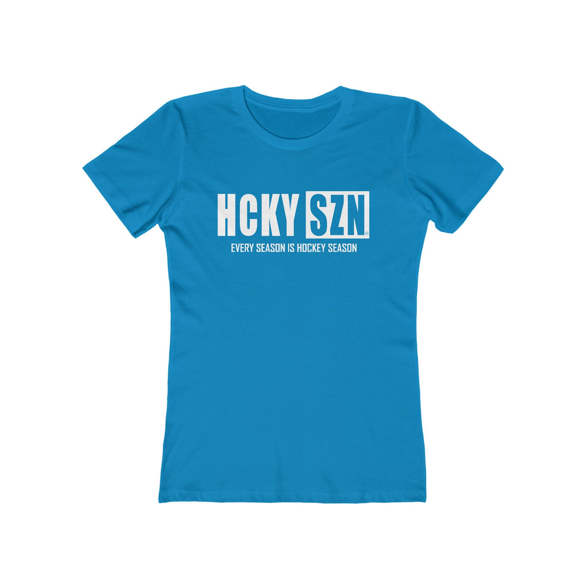 Every Season Is Hockey Season Women's Boyfriend Tee (White Logo) - Various Colors