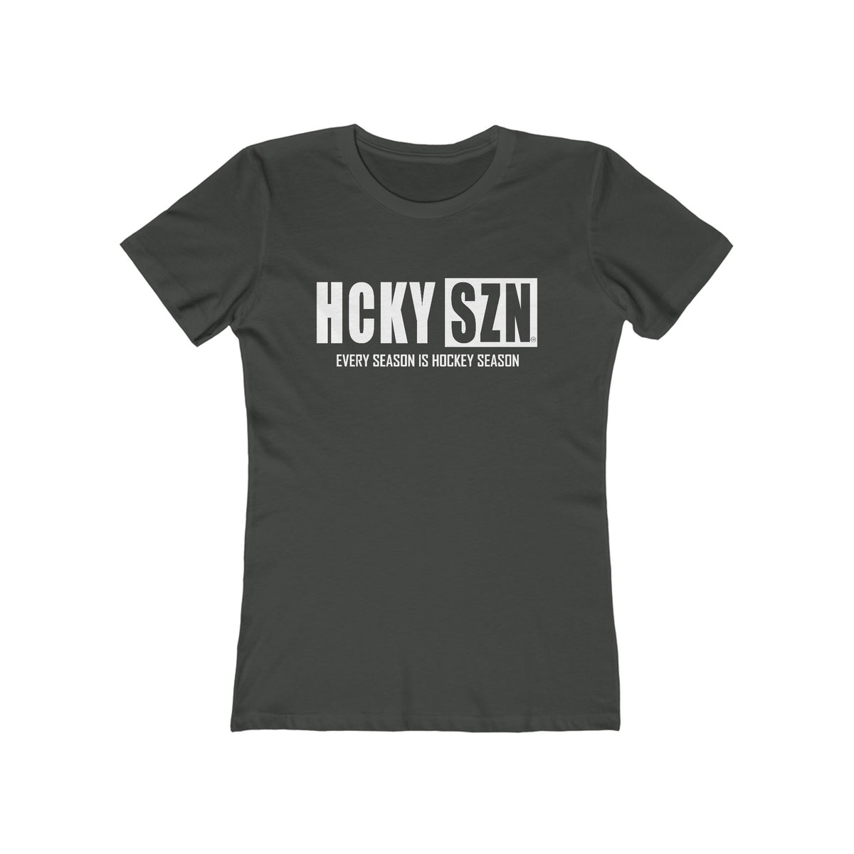 Every Season Is Hockey Season Women's Boyfriend Tee (White Logo) - Various Colors
